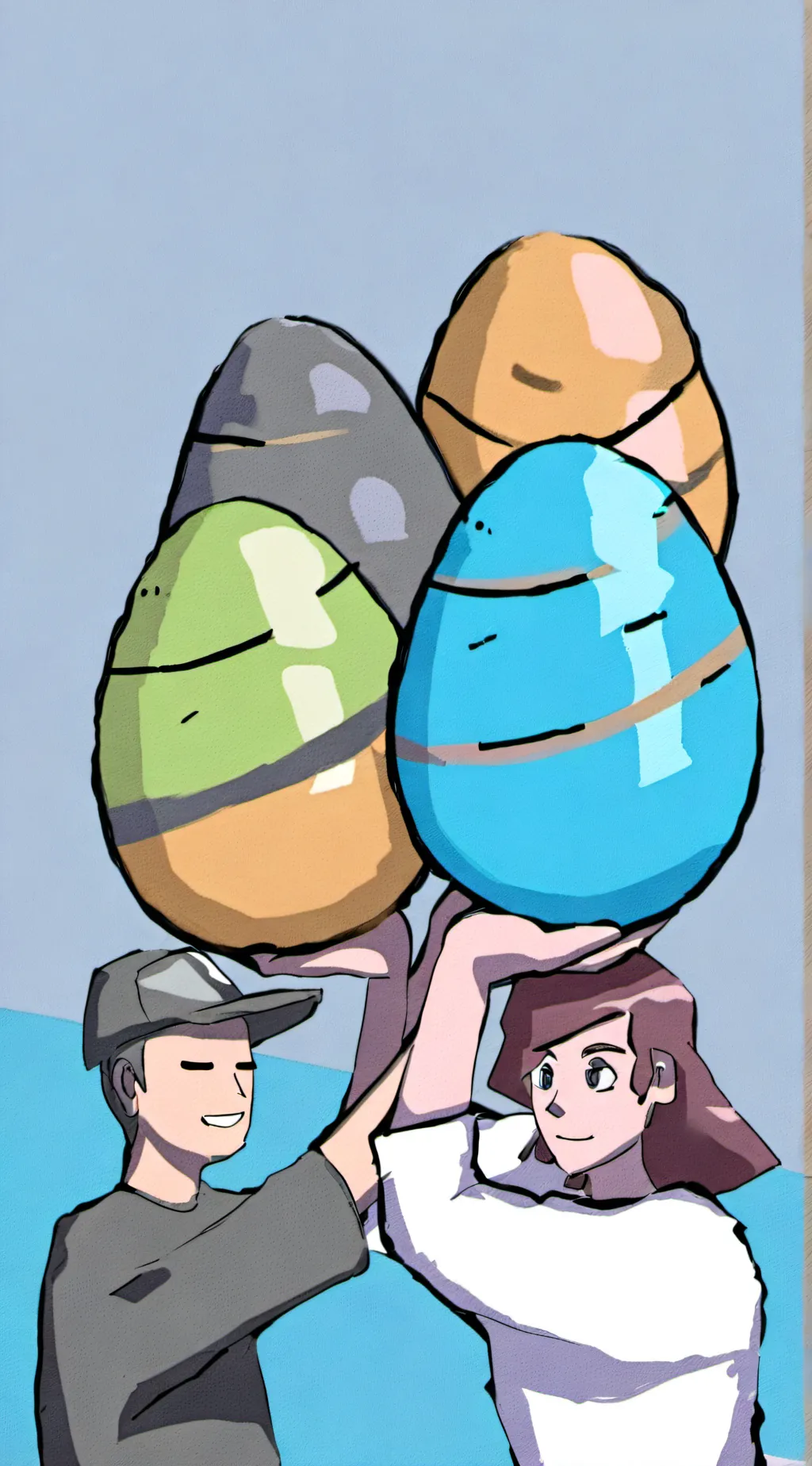 ai character: pokemon eggs background