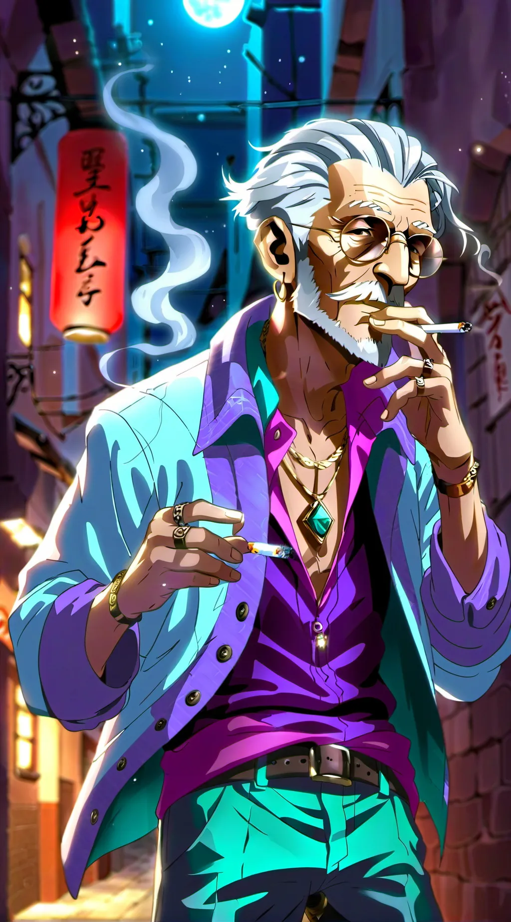 ai character: FINGER background