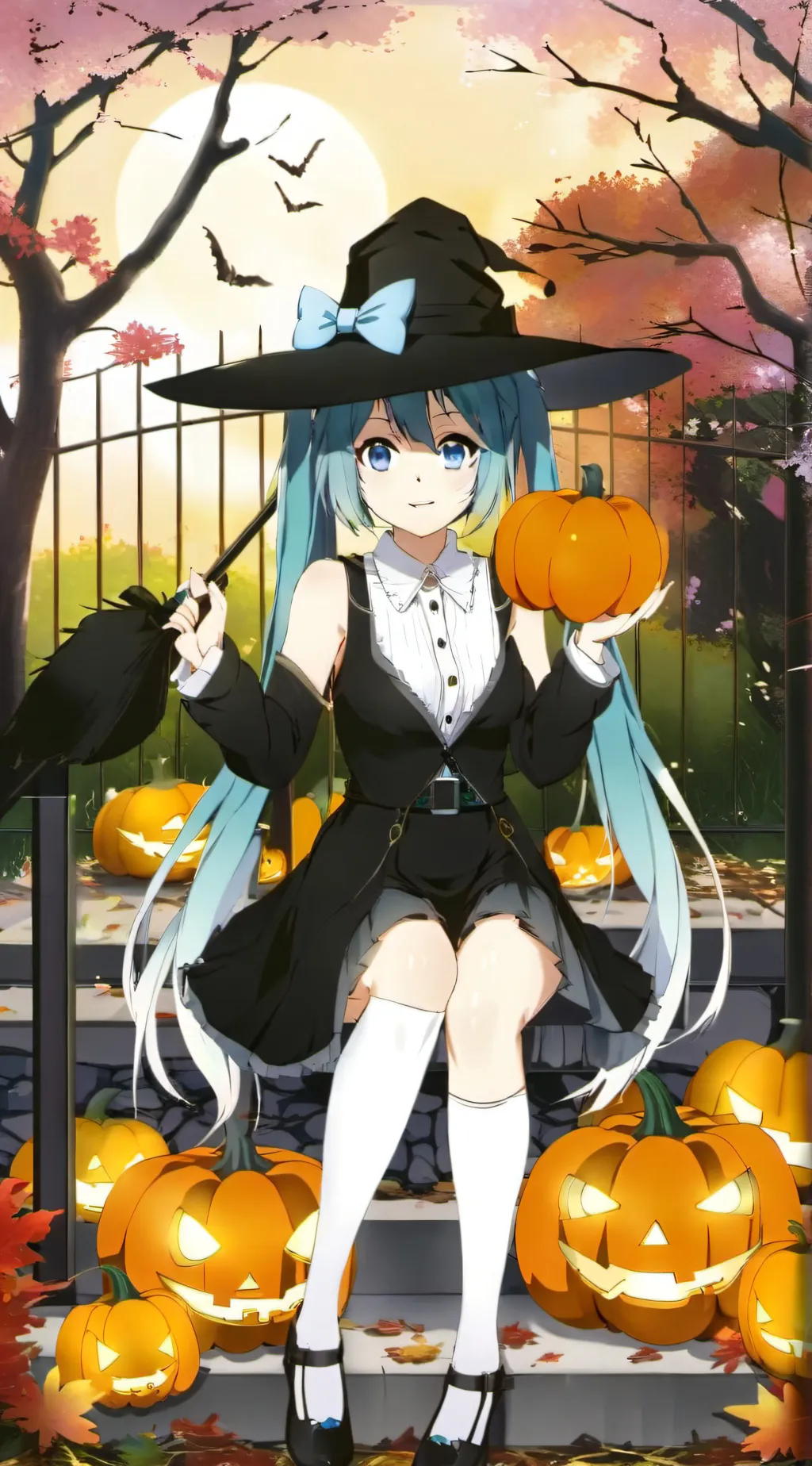 ai character: trick or treat kny background