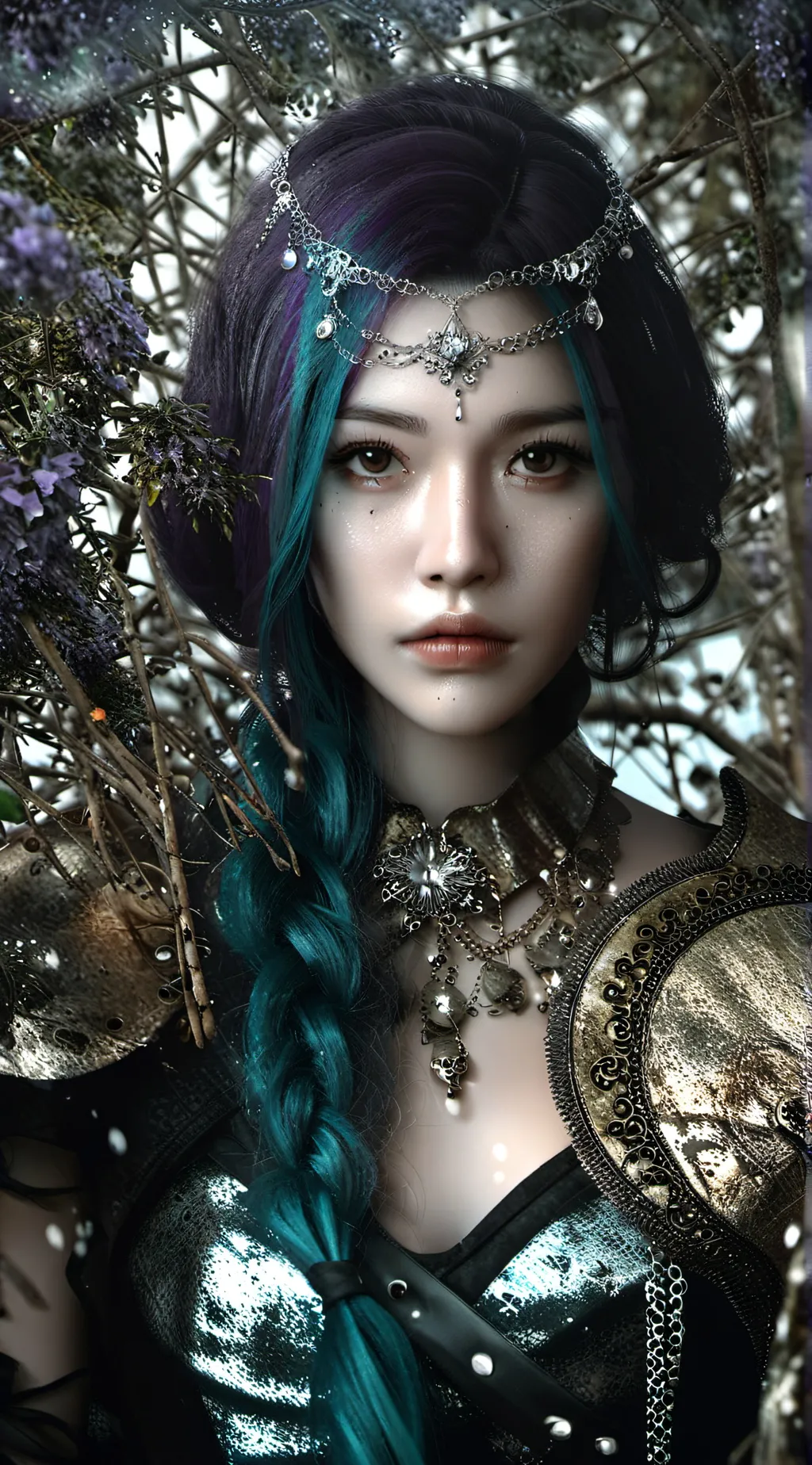 ai character: lunar eclipse  background