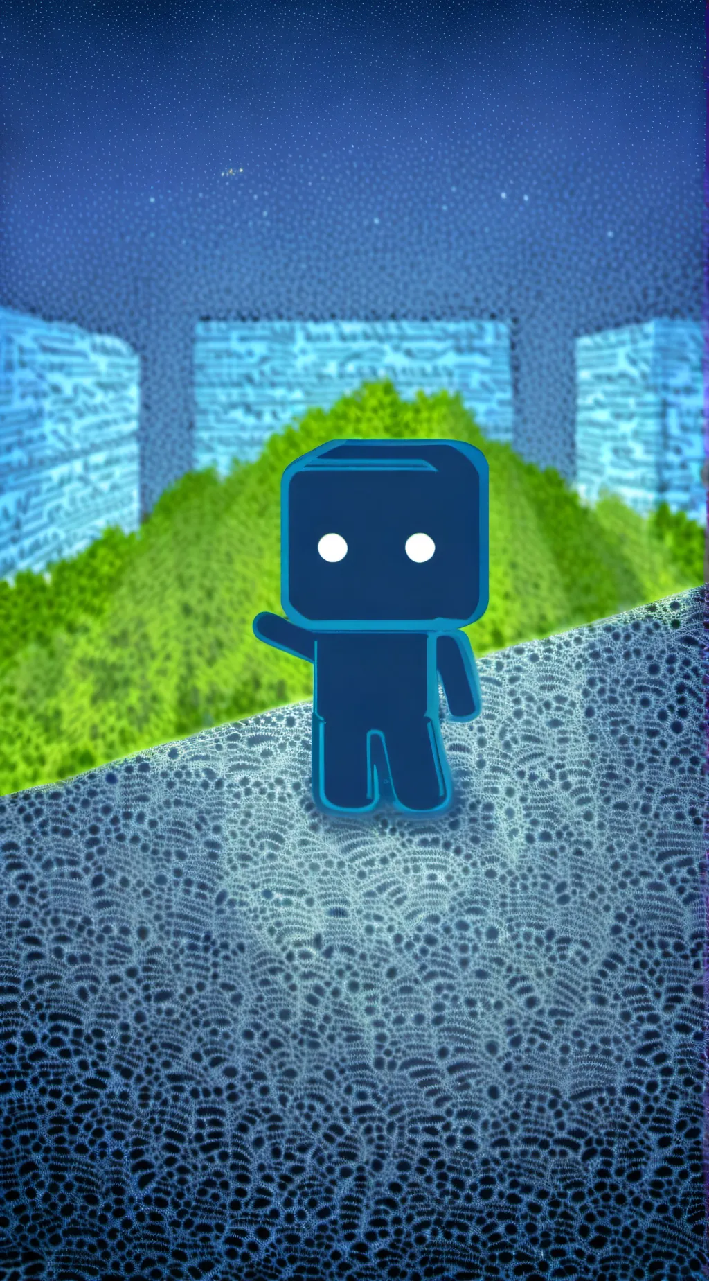 ai character: Mr.Square background