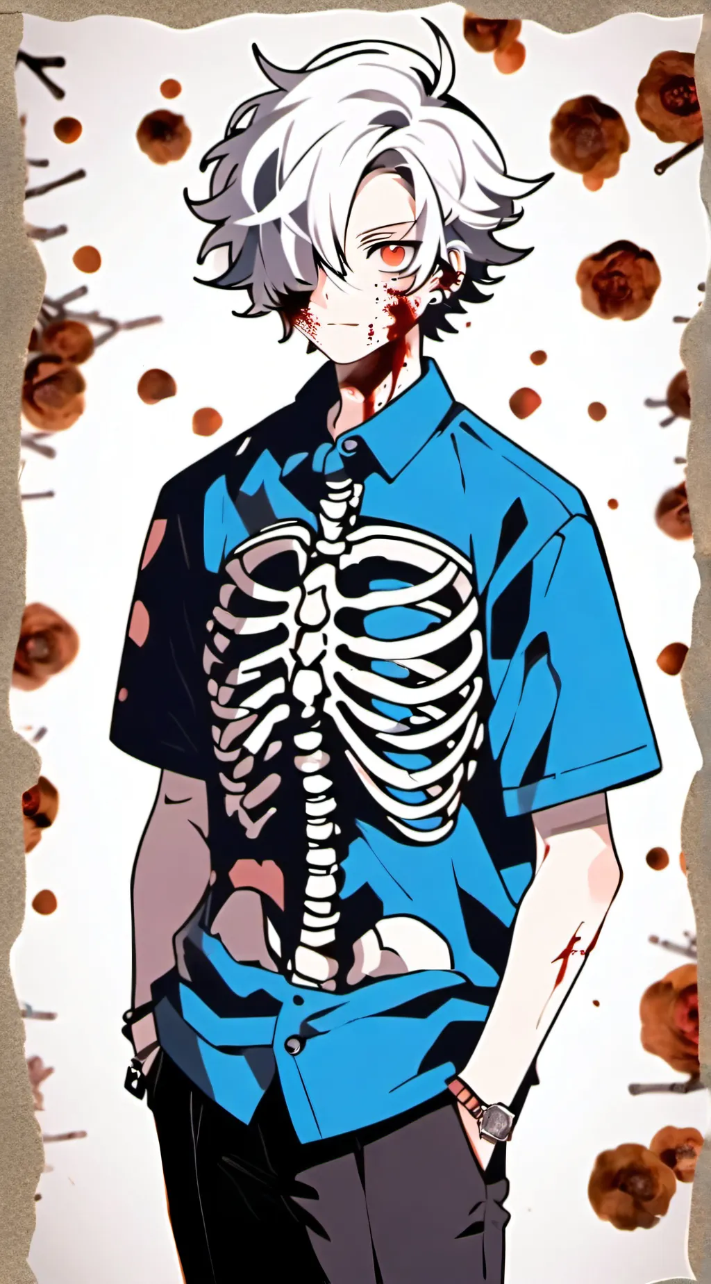 ai character: VHS sans background