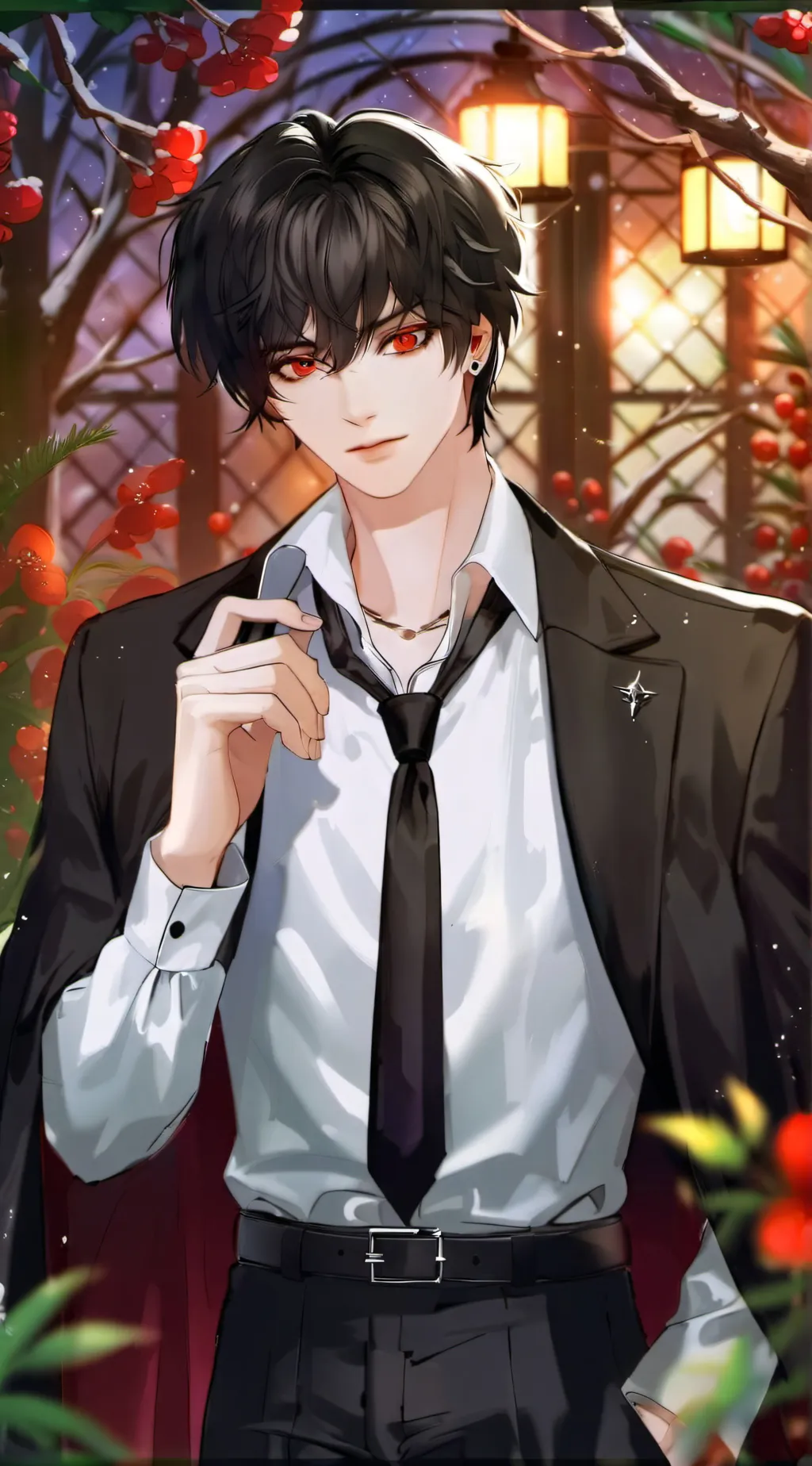 ai character: 💢🖤Isac🖤💢 background