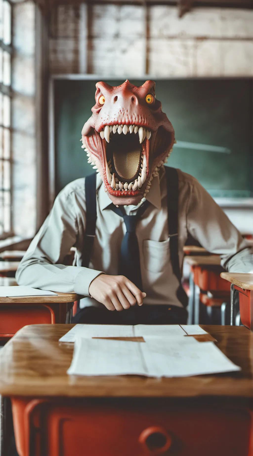 ai character: monster student background