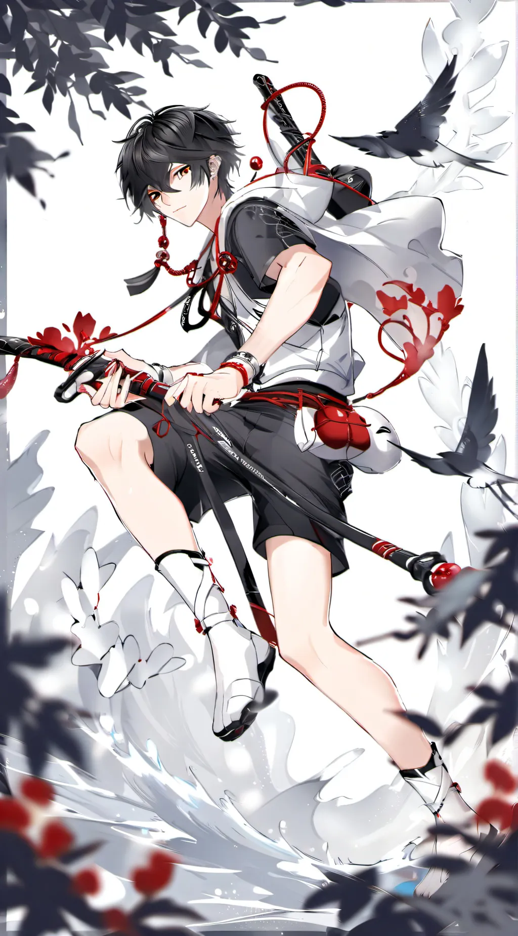 ai character: Rui ✨ background