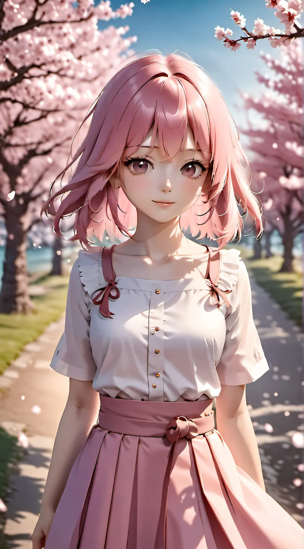 ai character: Cherry background