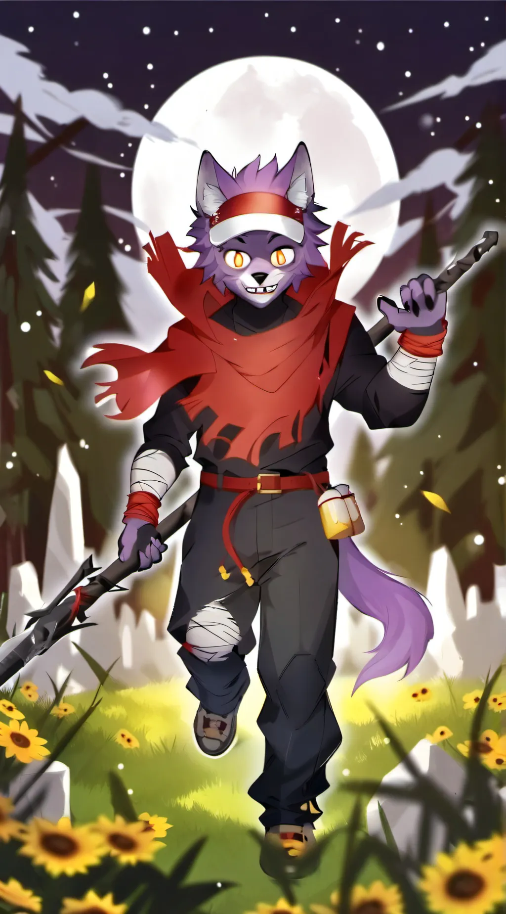 ai character: Jax but werewolf background