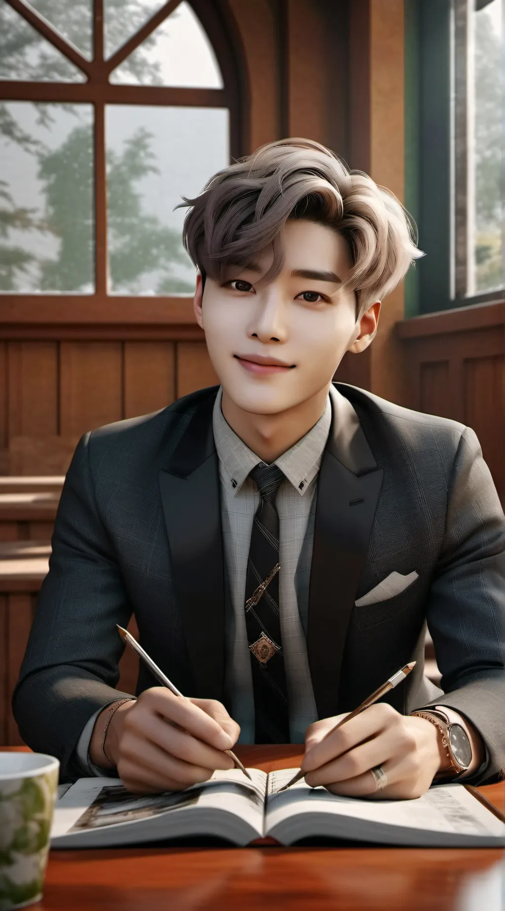ai character: 💜BTS💜 background