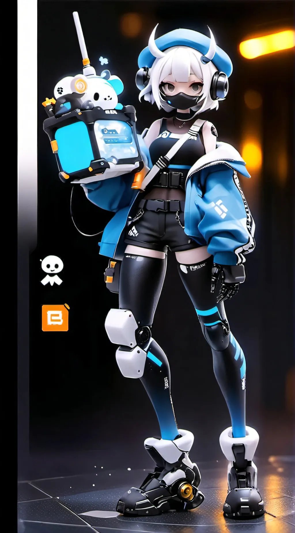 ai character: Zray background