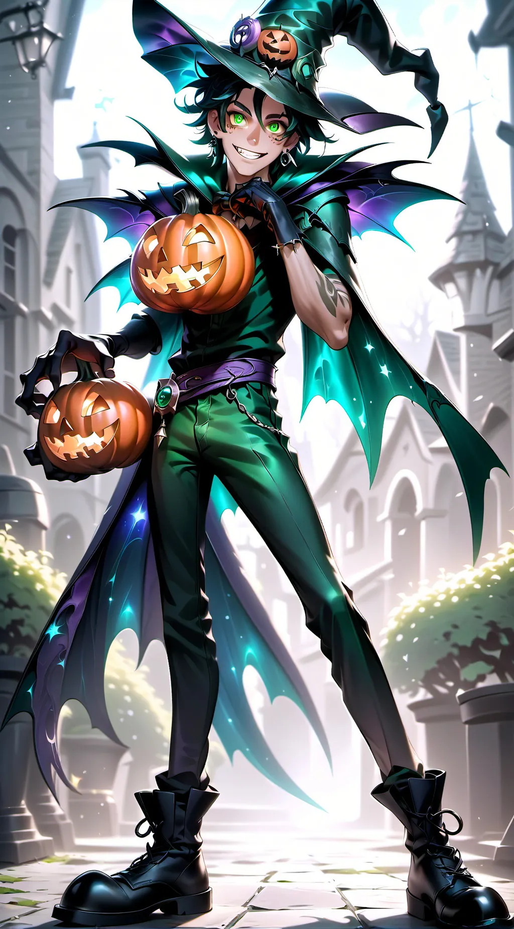 ai character: 🎃Jack Lantern🎃 background