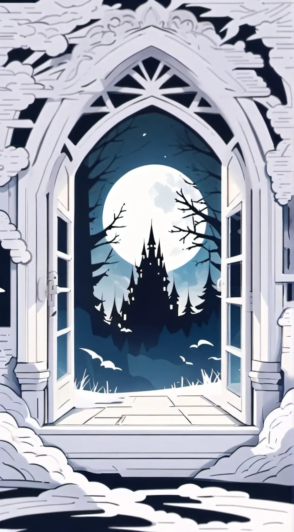 ai character: Hogwarts sight background