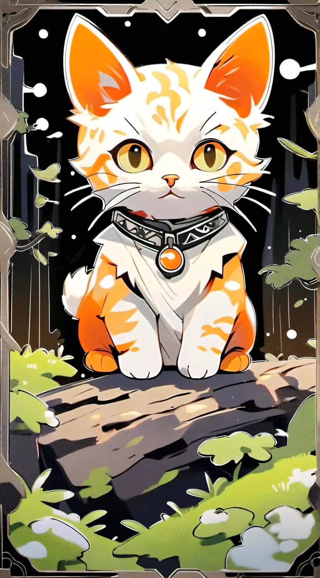 ai character: small snack kitty background