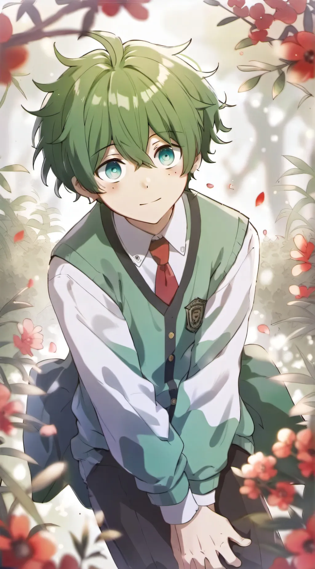 ai character: Deku  background