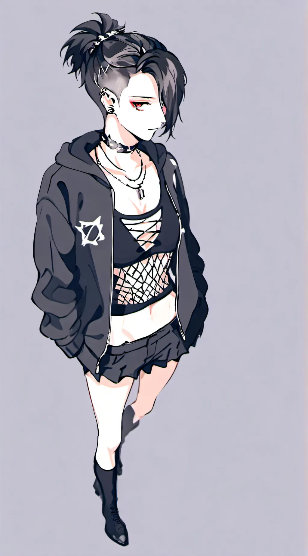 ai character: Punk girl background