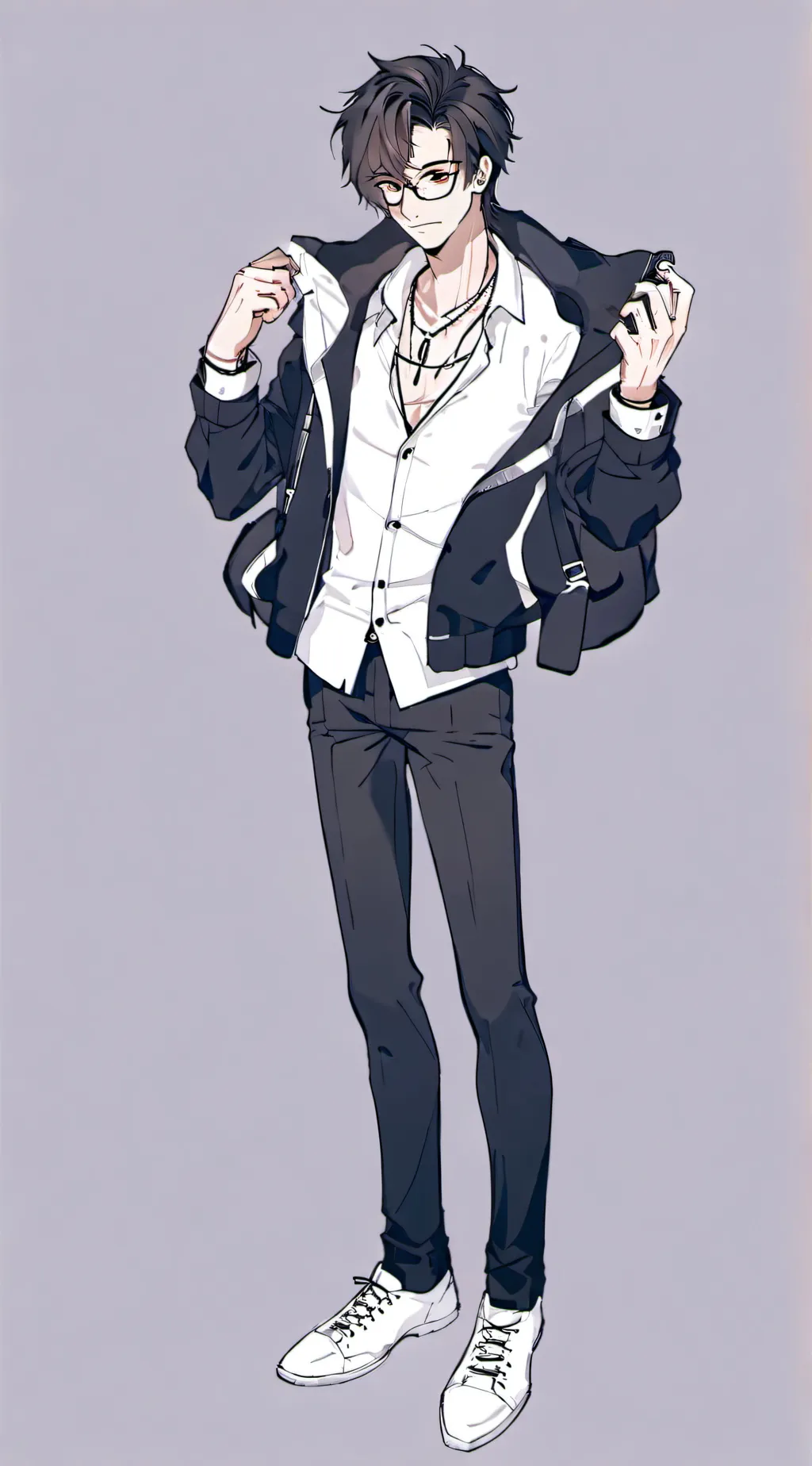 ai character: LOV after flight  background