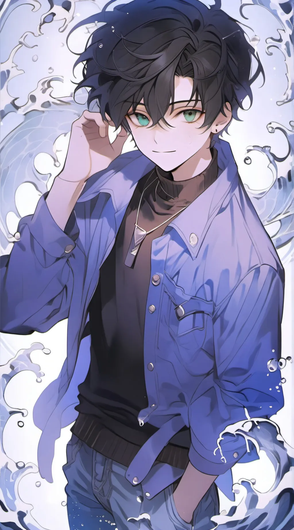 ai character: Marine background