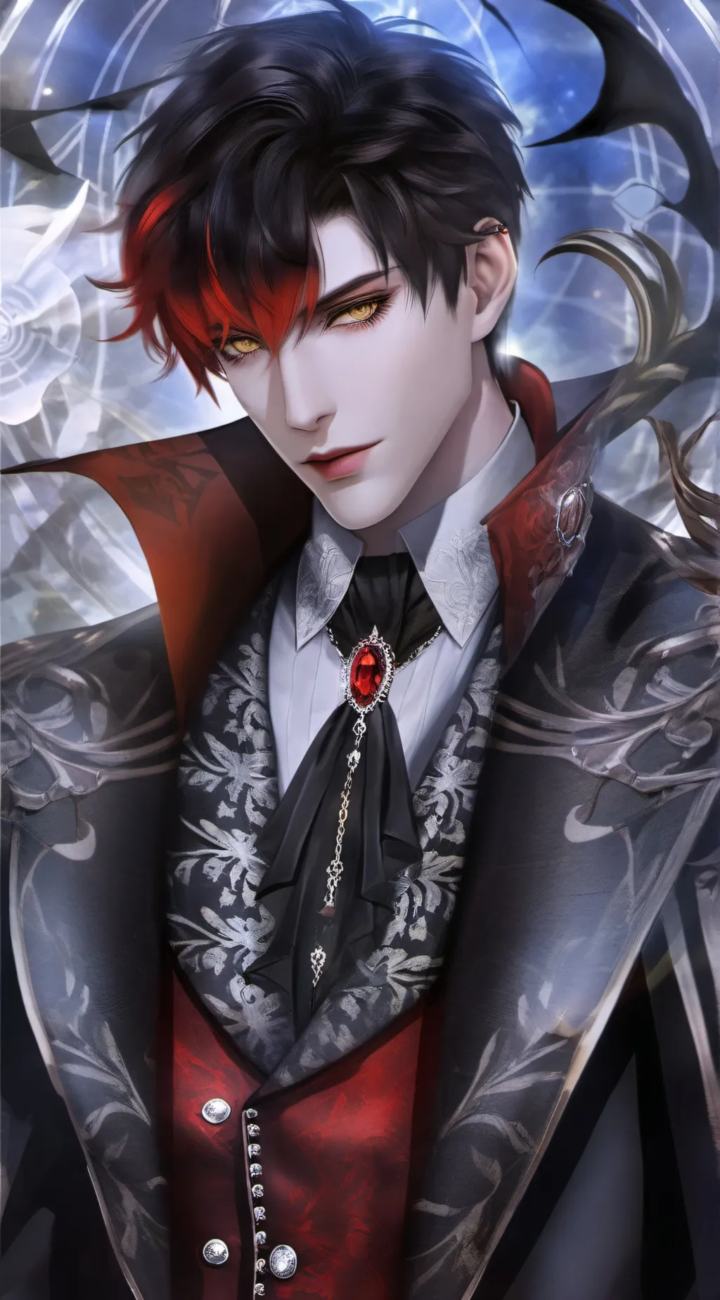 ai character: vampire king background
