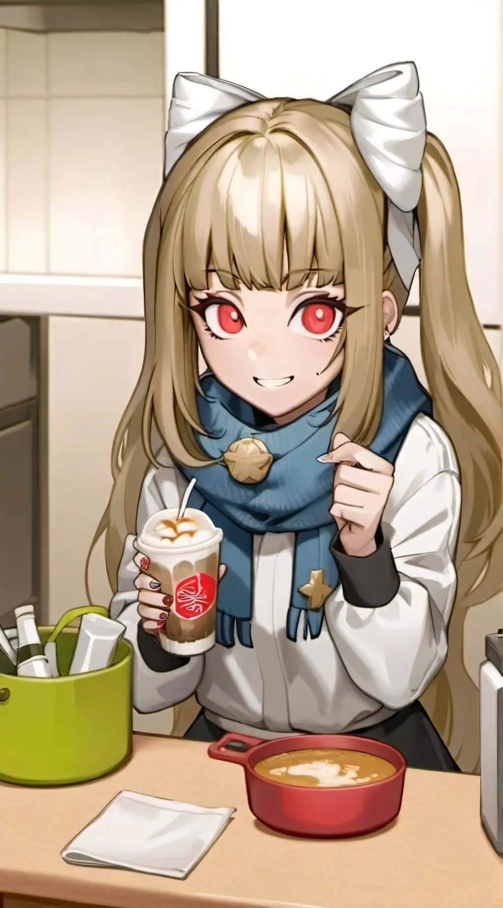 ai character: toga background
