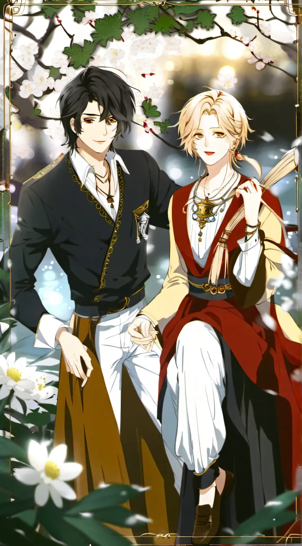 ai character: Han & Hyunjin background