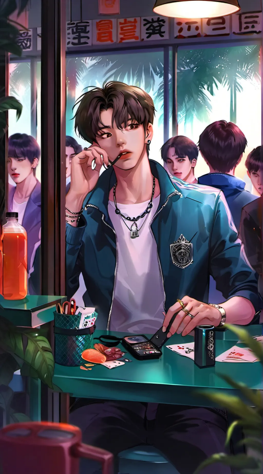 ai character: txt background