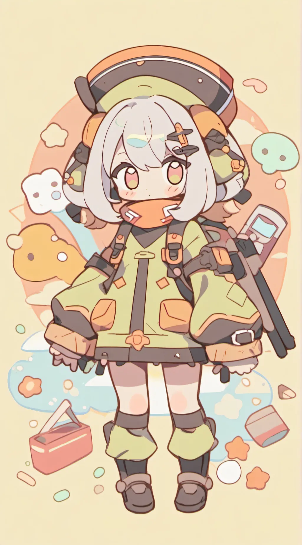 ai character: murder drones  background