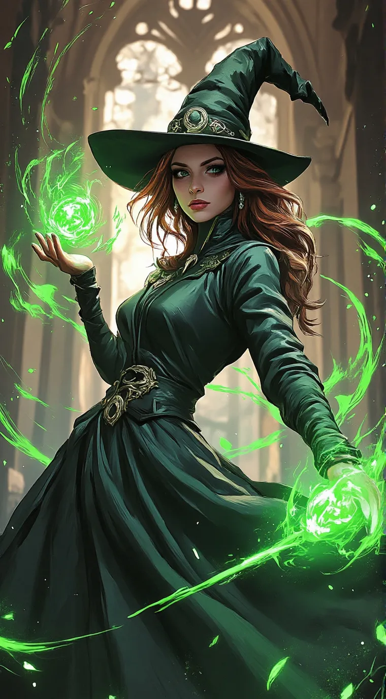 ai character: the emrald witch background