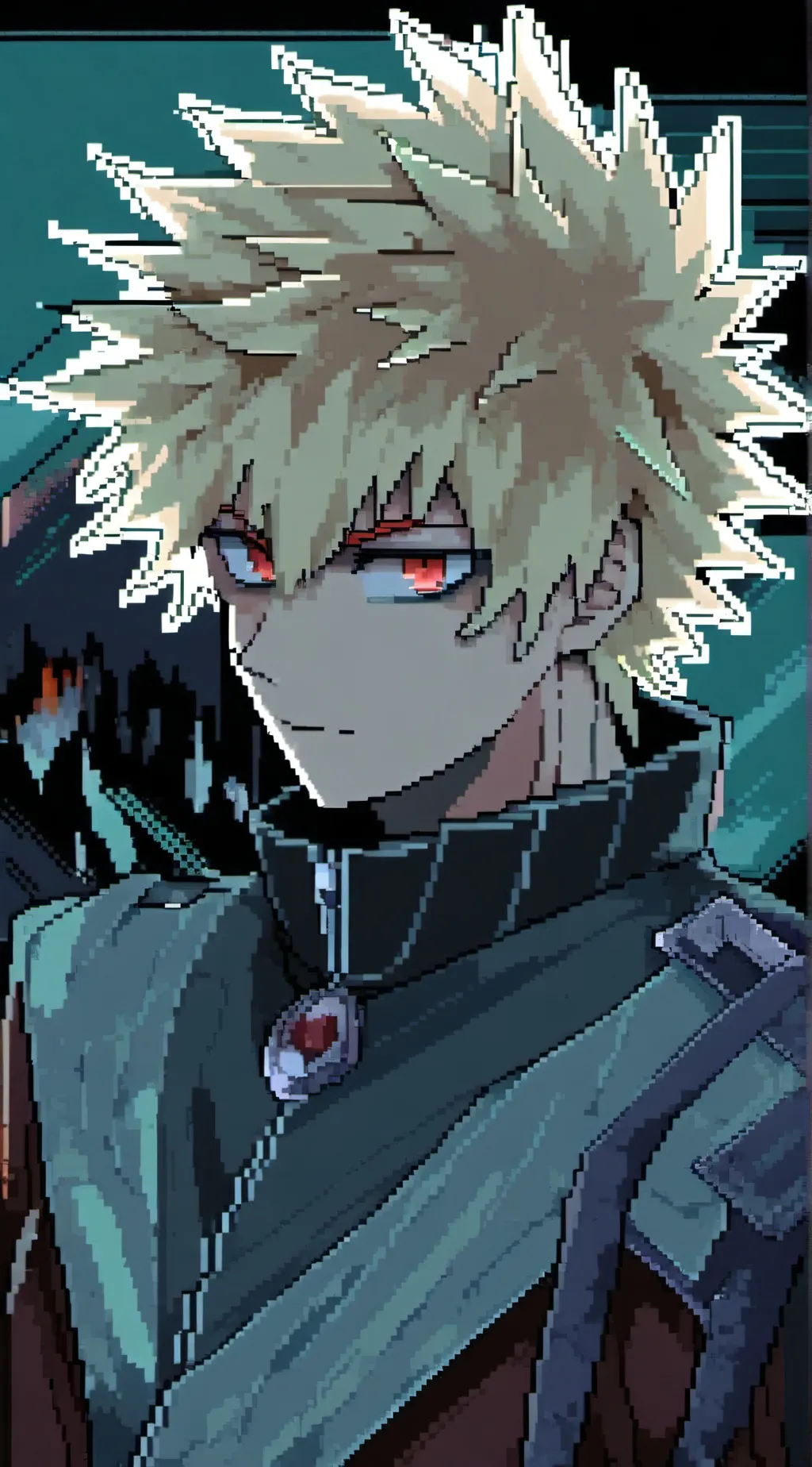 ai character: PH katsuki bakugo  background