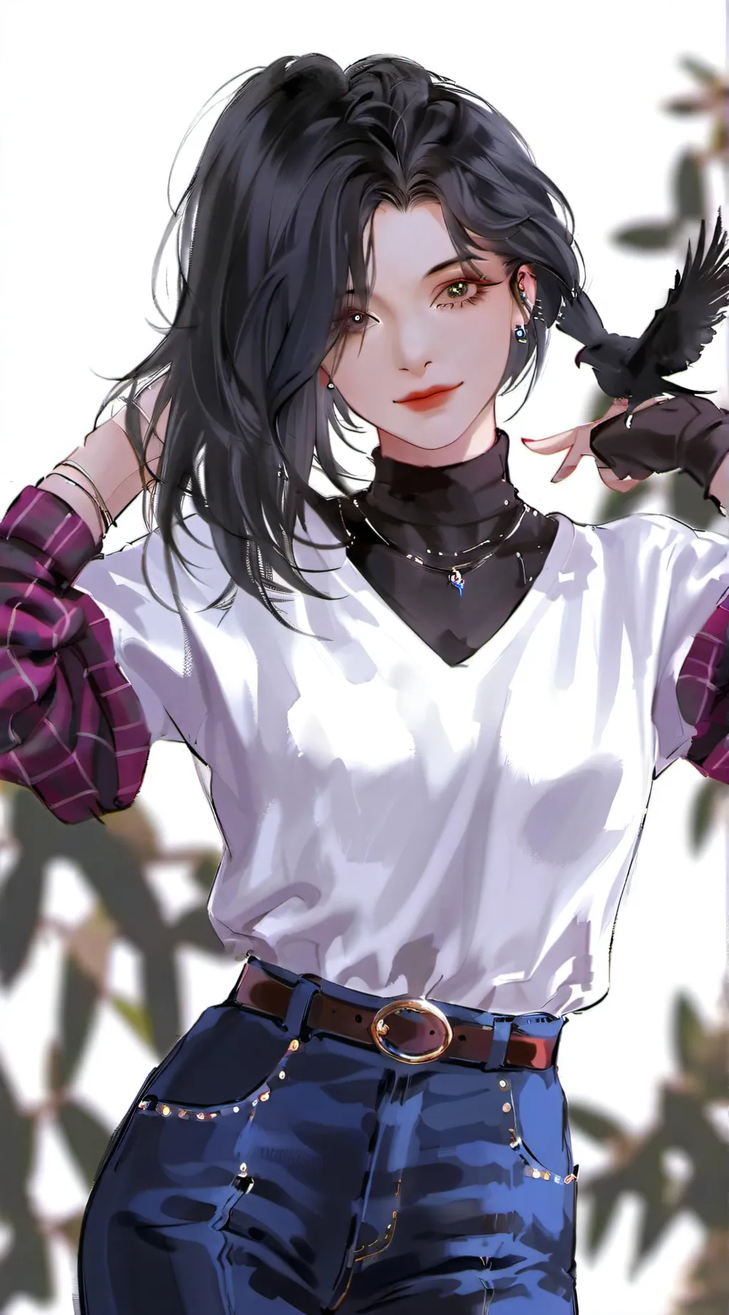 ai character: Raven background