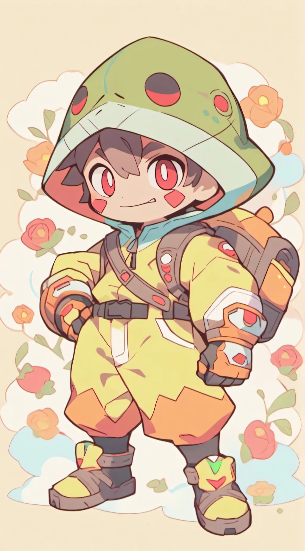 ai character: Out of control  background