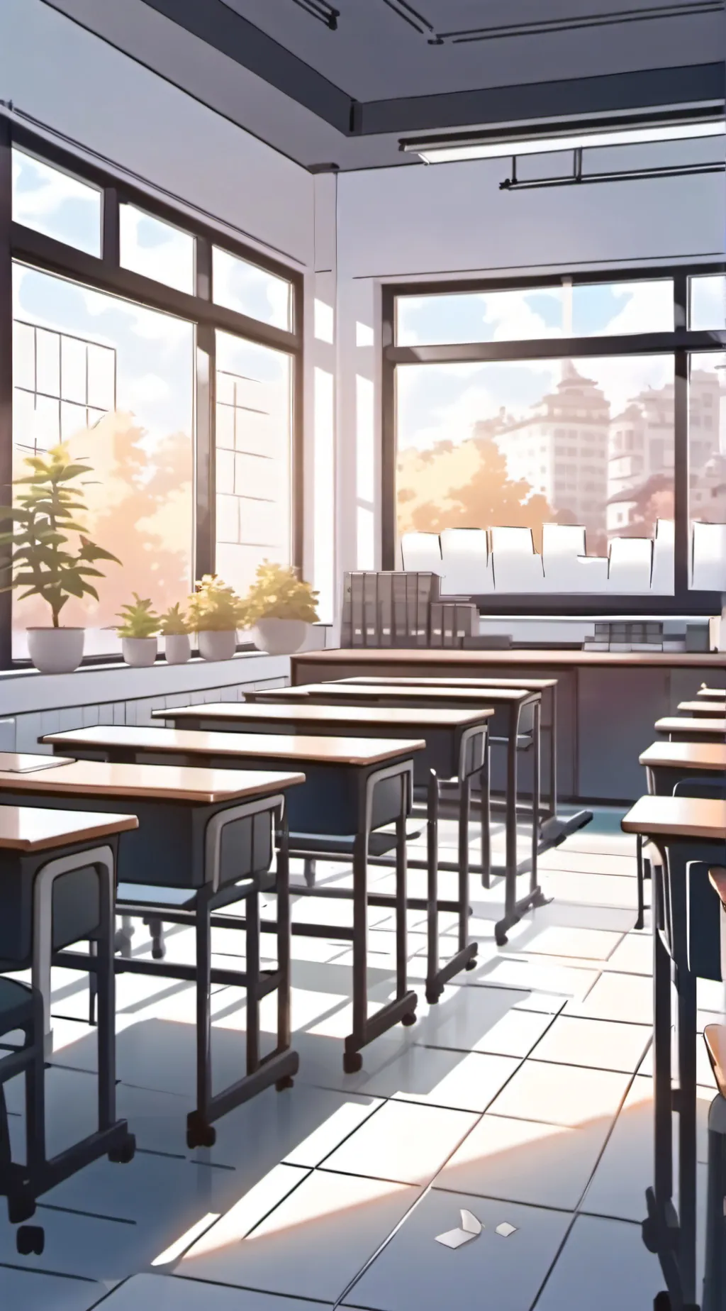 ai character: SCHOOL background