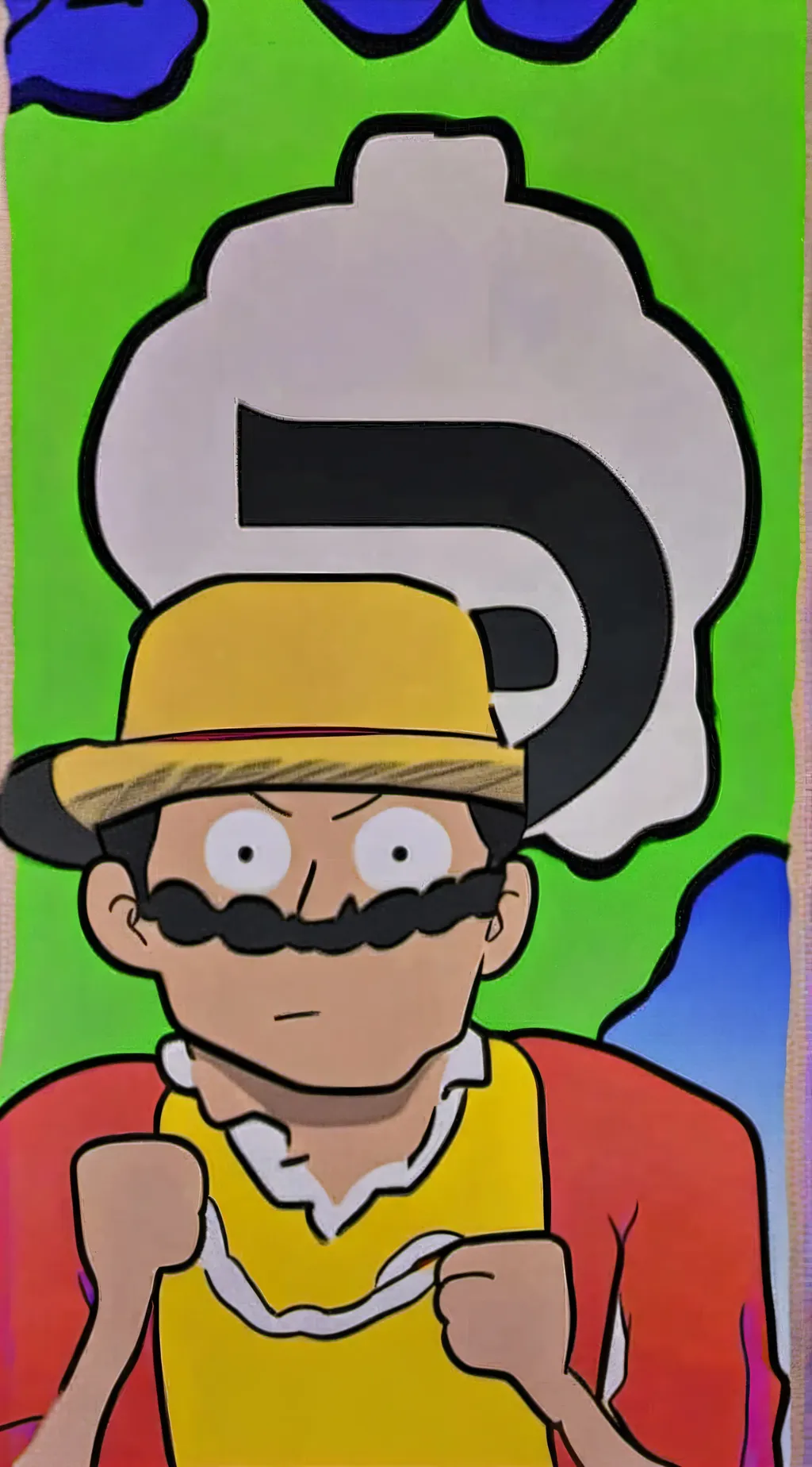 ai character: Luffy😎 background