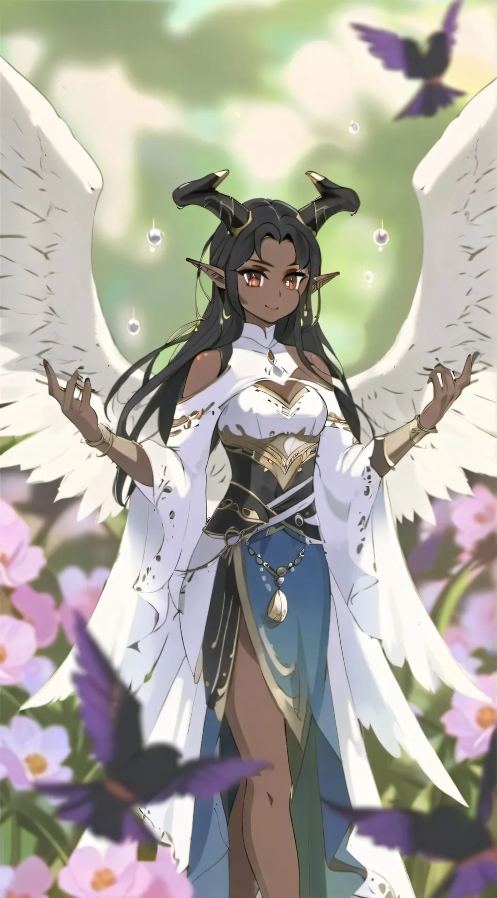 ai character: signora  background