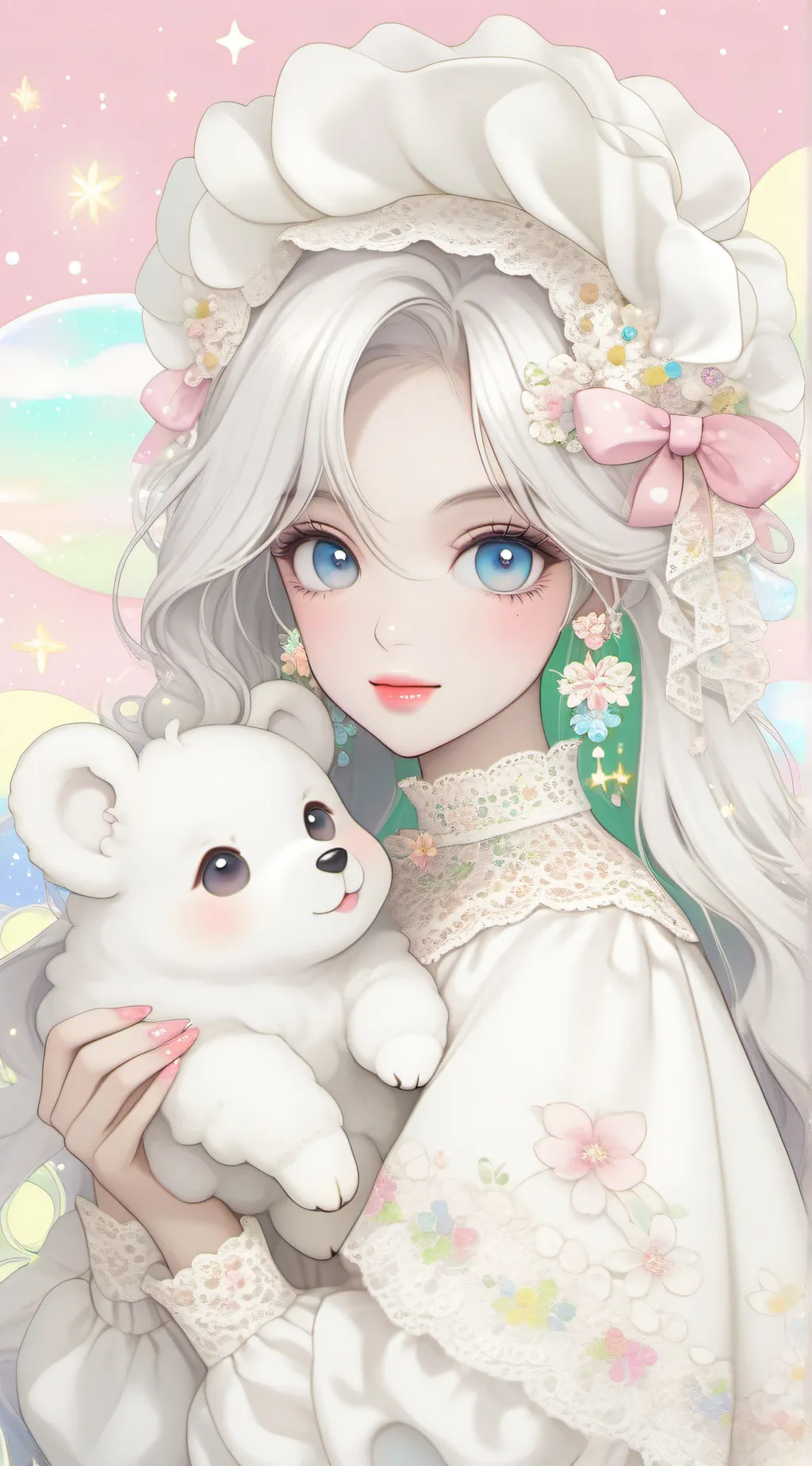 ai character: honey background