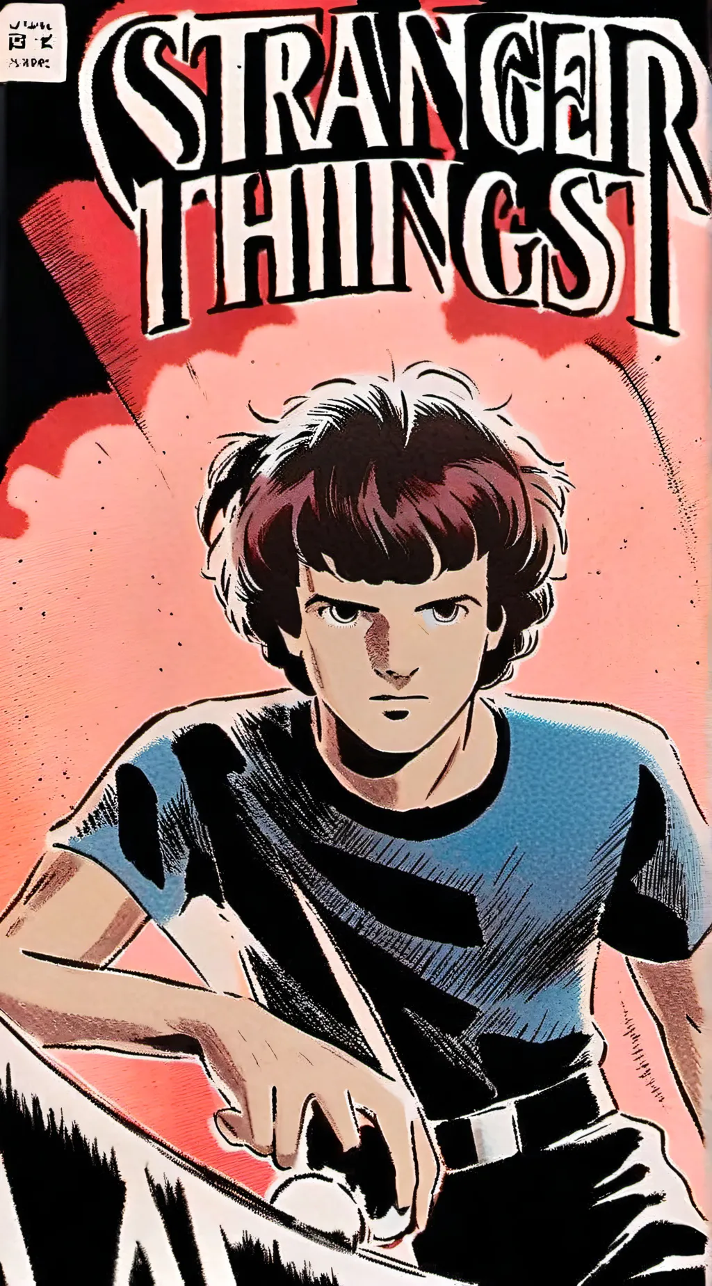 ai character: Stranger things  background