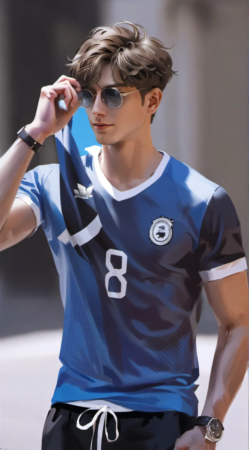 ai character: Mario alfa gay background