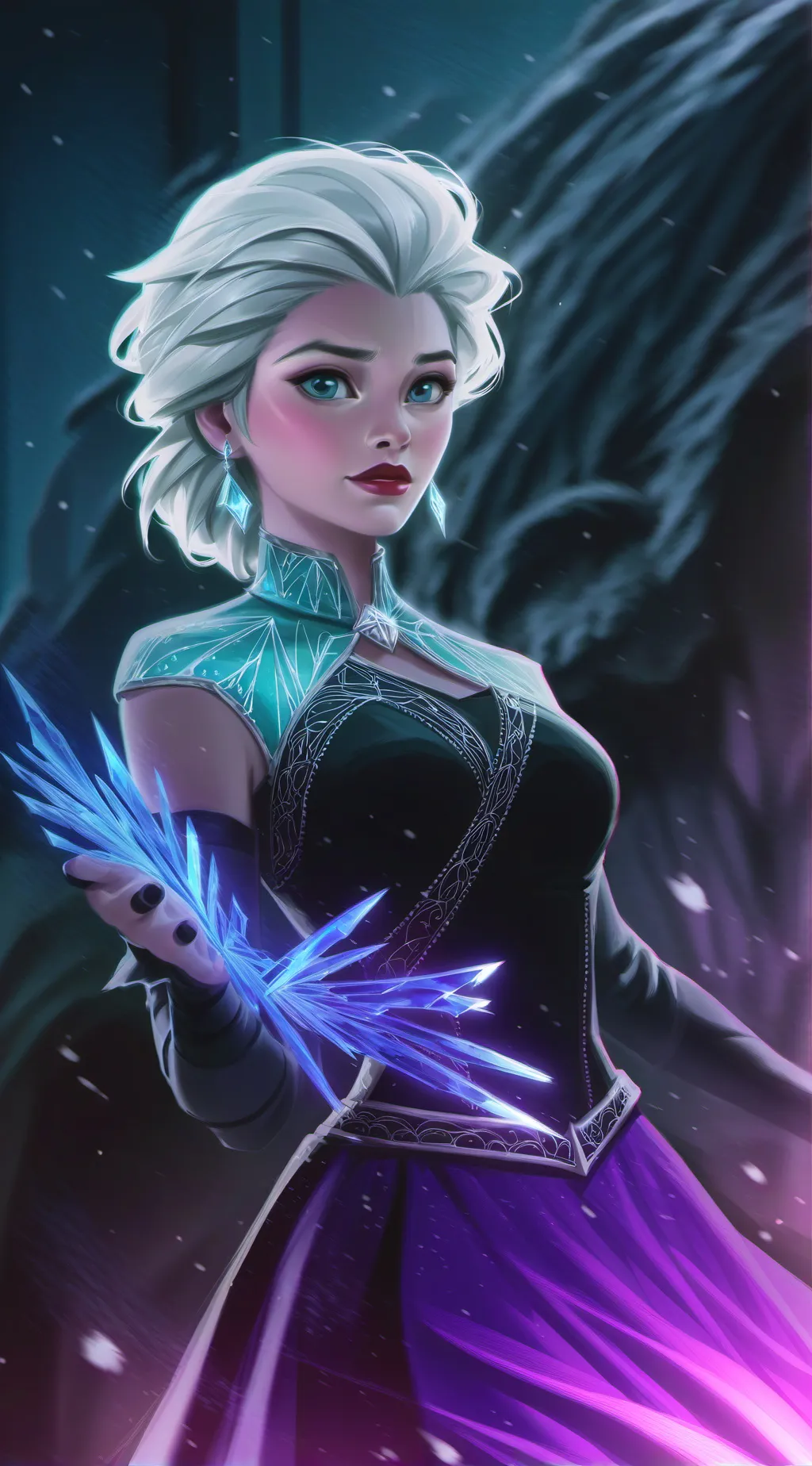 ai character: Frozen background