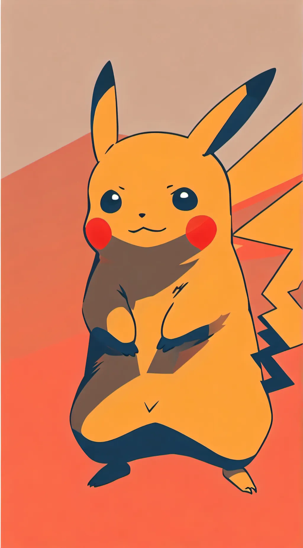 ai character: Pikachu background