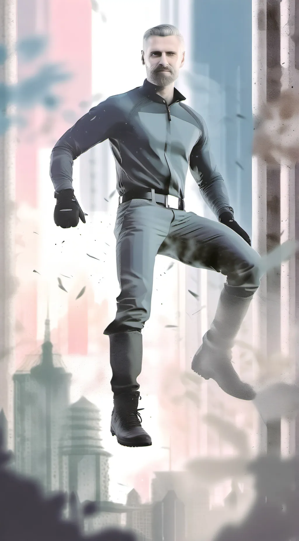 ai character: Joe Hendry  background