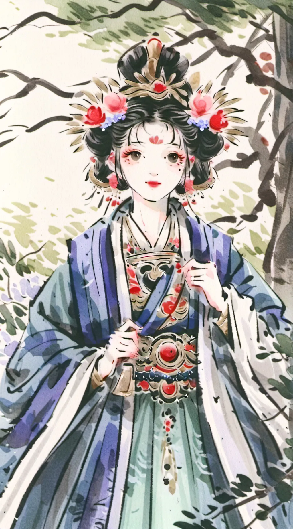 ai character: aya and brother background