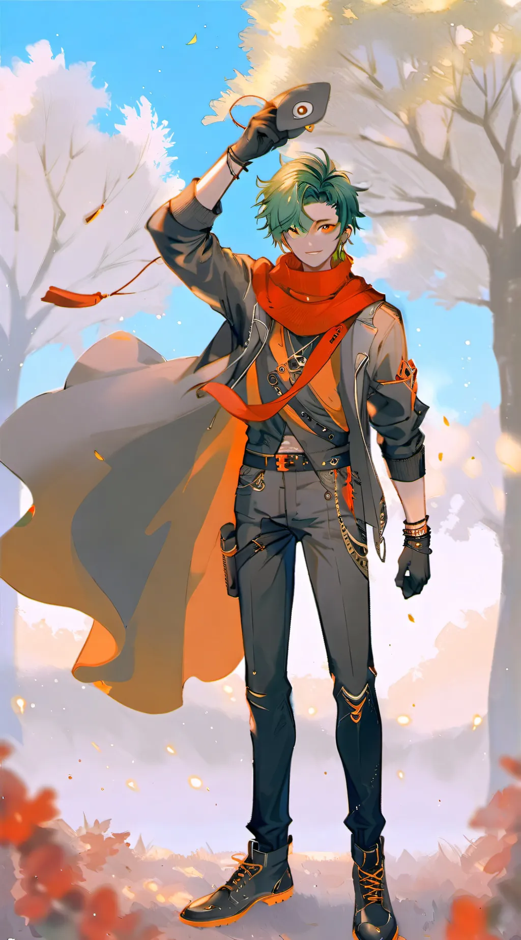 ai character: Deku leaves UA Mha background
