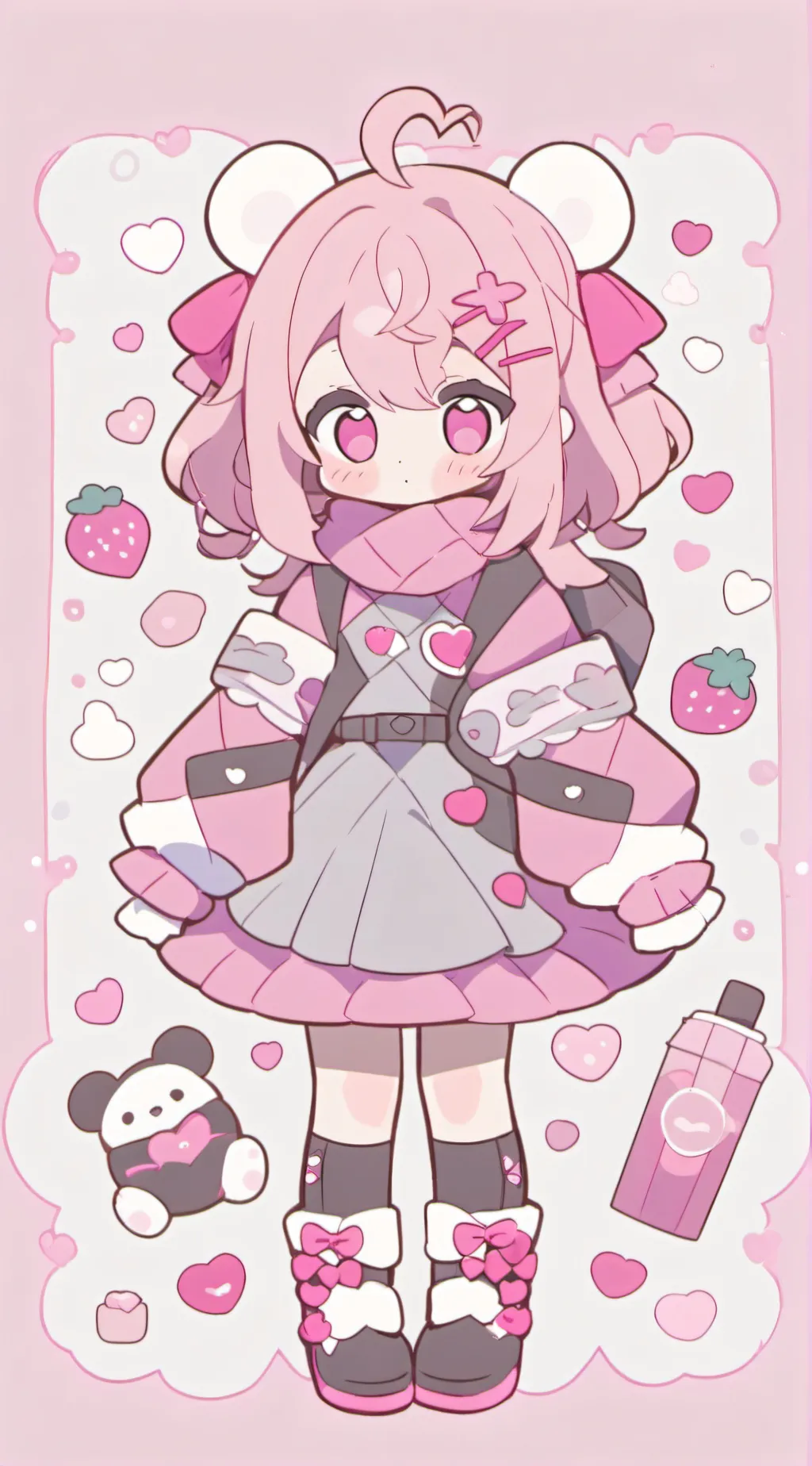 ai character: Girl test background