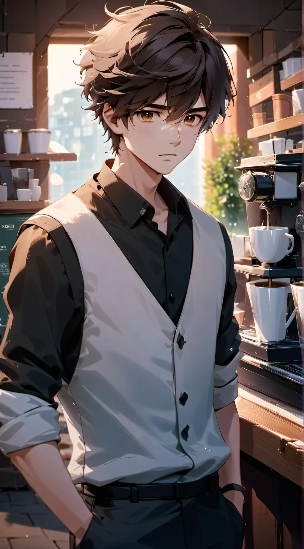 ai character: Oliver  background