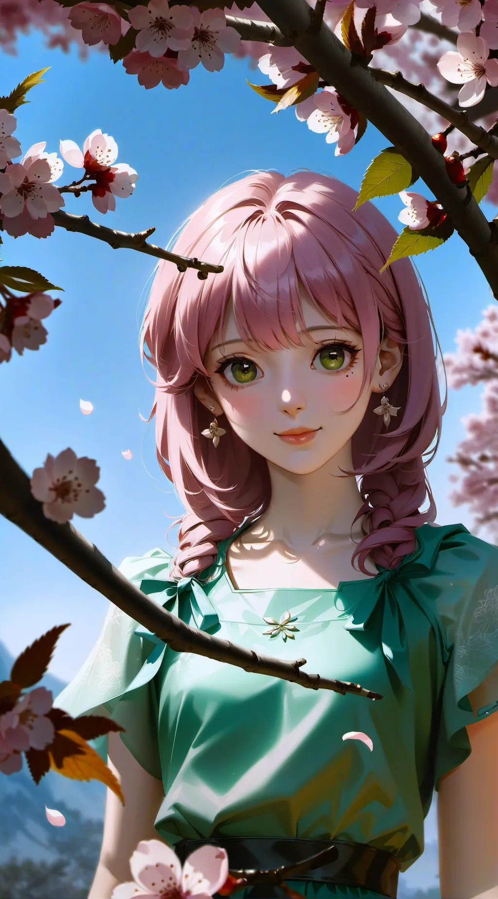 ai character: Sakura background