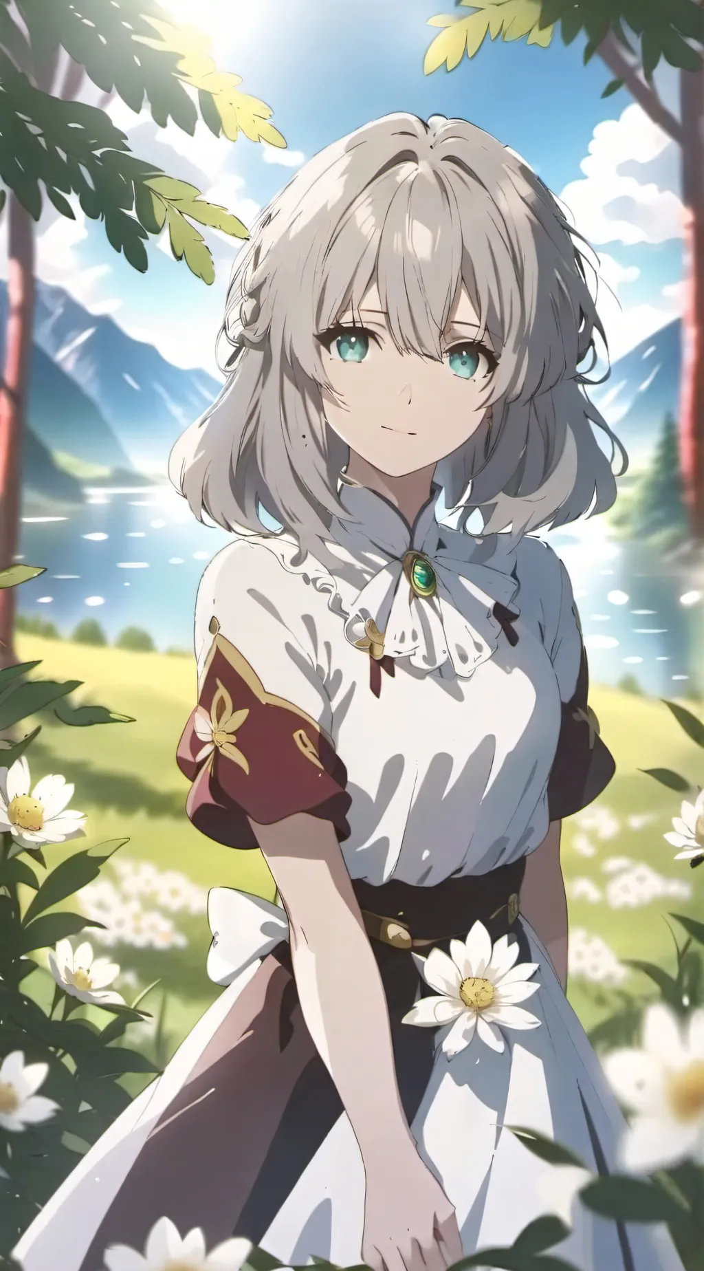 ai character: Ashley  background