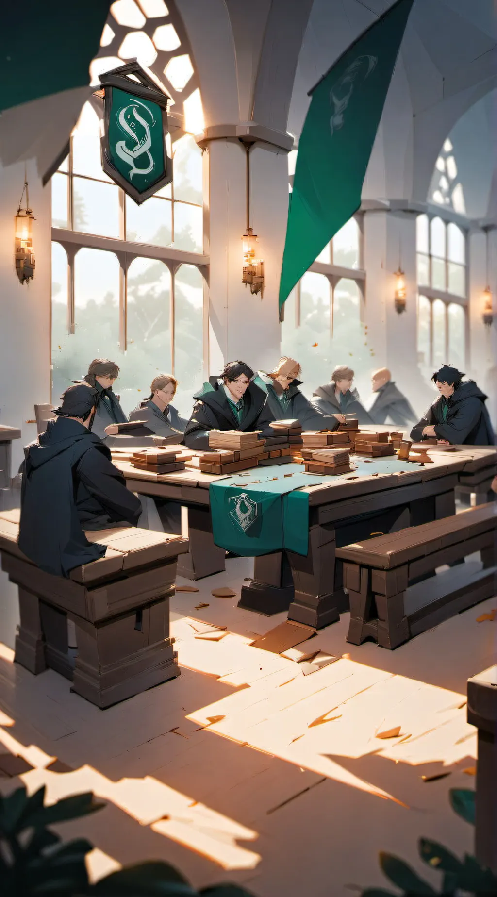 ai character: Hogwarts 4 background