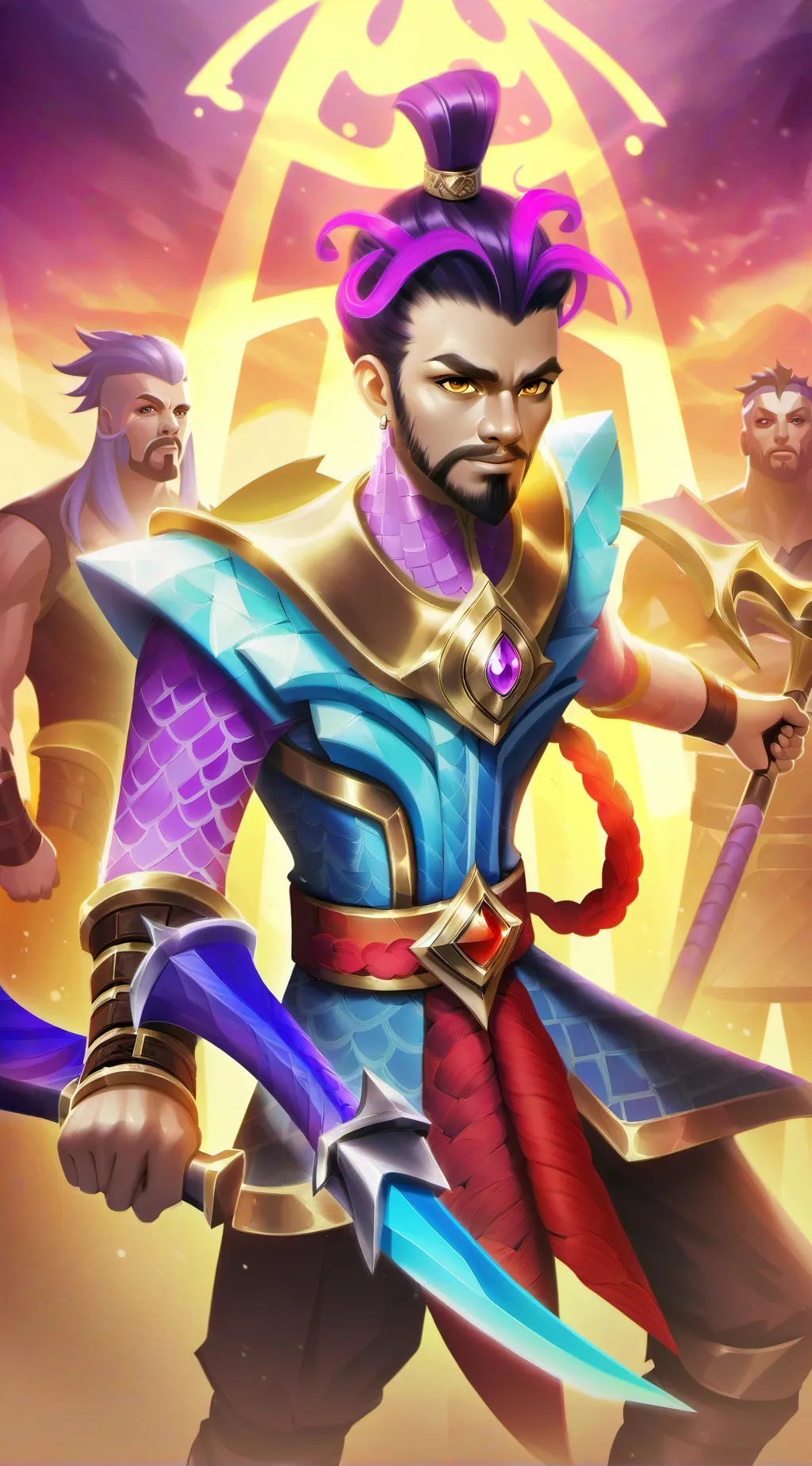 ai character: Pinning gay background
