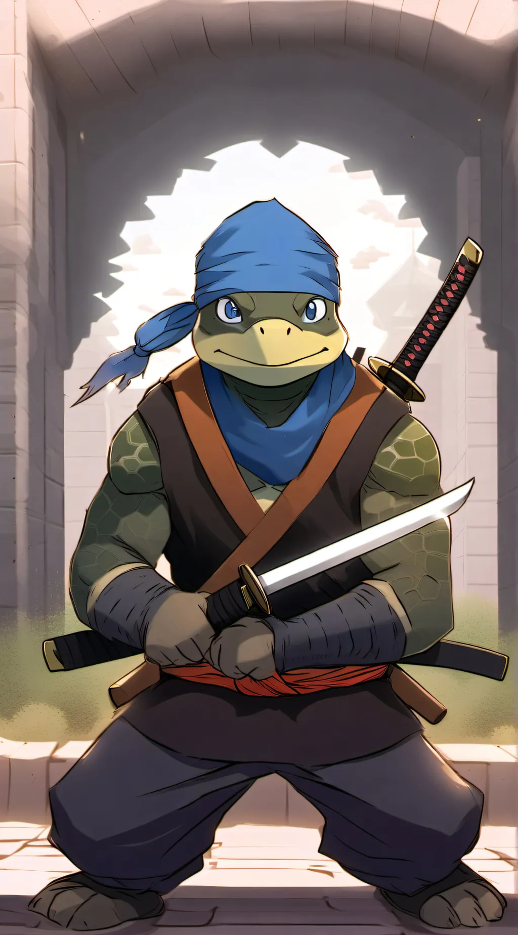 ai character: Leonardo background