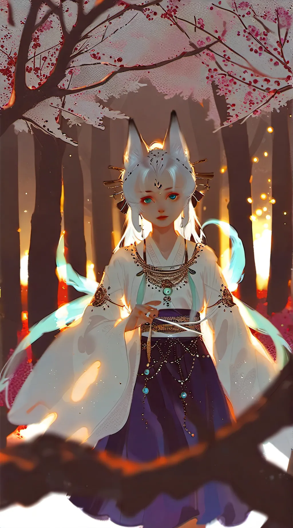 ai character: MHA Kitsune background