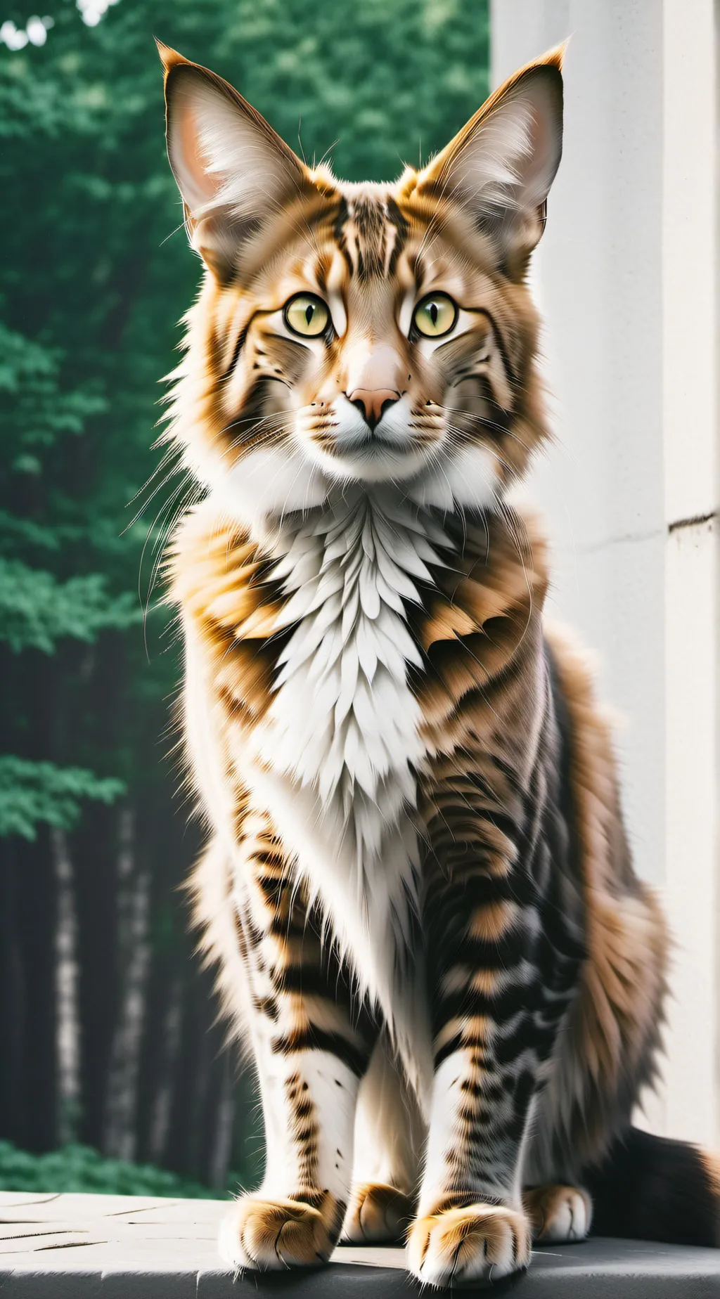 ai character: Fire paw. background