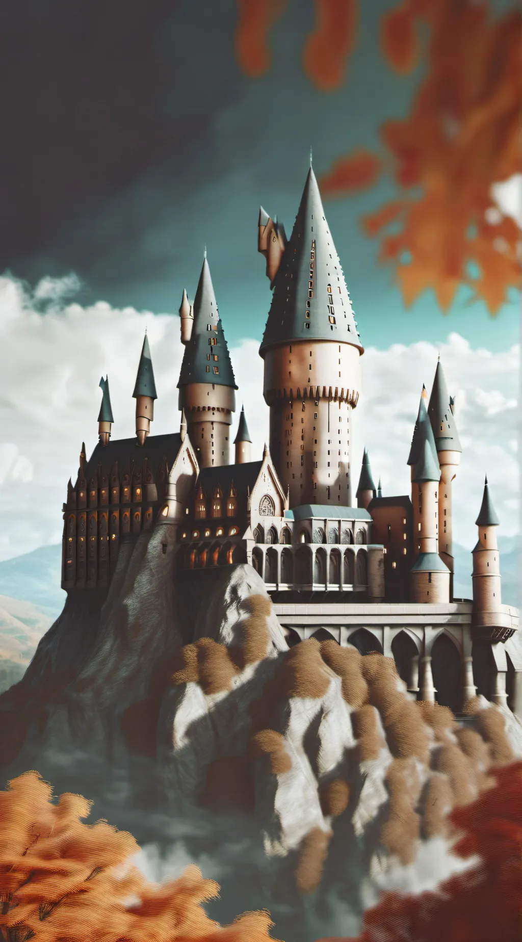 ai character: Hogwarts  background